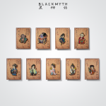 Black Myth Wukong Zhu BajIe Spider Sister Badge Metal Fridge Magnet